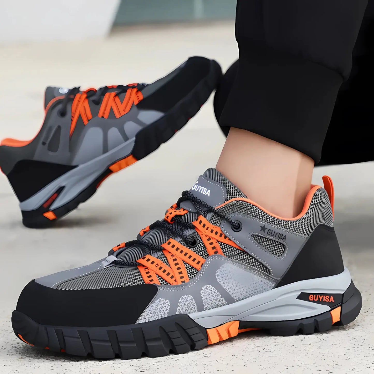 Baskets de travail à bout en acier pour hommes, chaussures de sécurité anti-perforation, bottes à la mode, indestructibles, nouvelle collection 2023