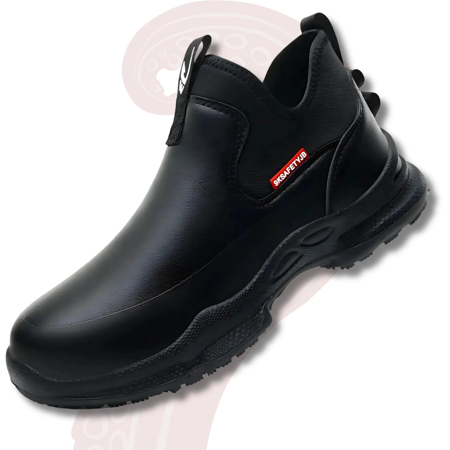 Chaussures de travail de cuisine antidérapantes, bottes imperméables, chaussures de sécurité légères pour hommes, chaussures de travail de chef, baskets en cuir
