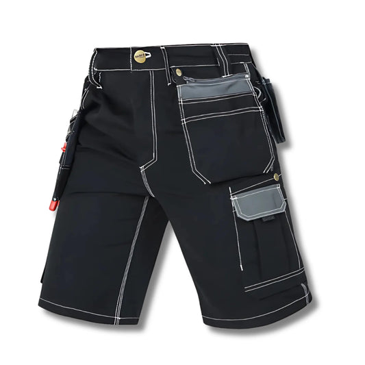 Pantalon Cargo Fonctionnel Résistant à l'Usure pour Homme, Short de Travail Multi-Poches, Durable, Mécanicien d'Usine, Vêtements de Travail