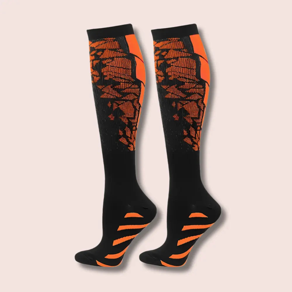 Coolsa – Chaussettes hautes de compression et soutien pour travailleurs actifs
