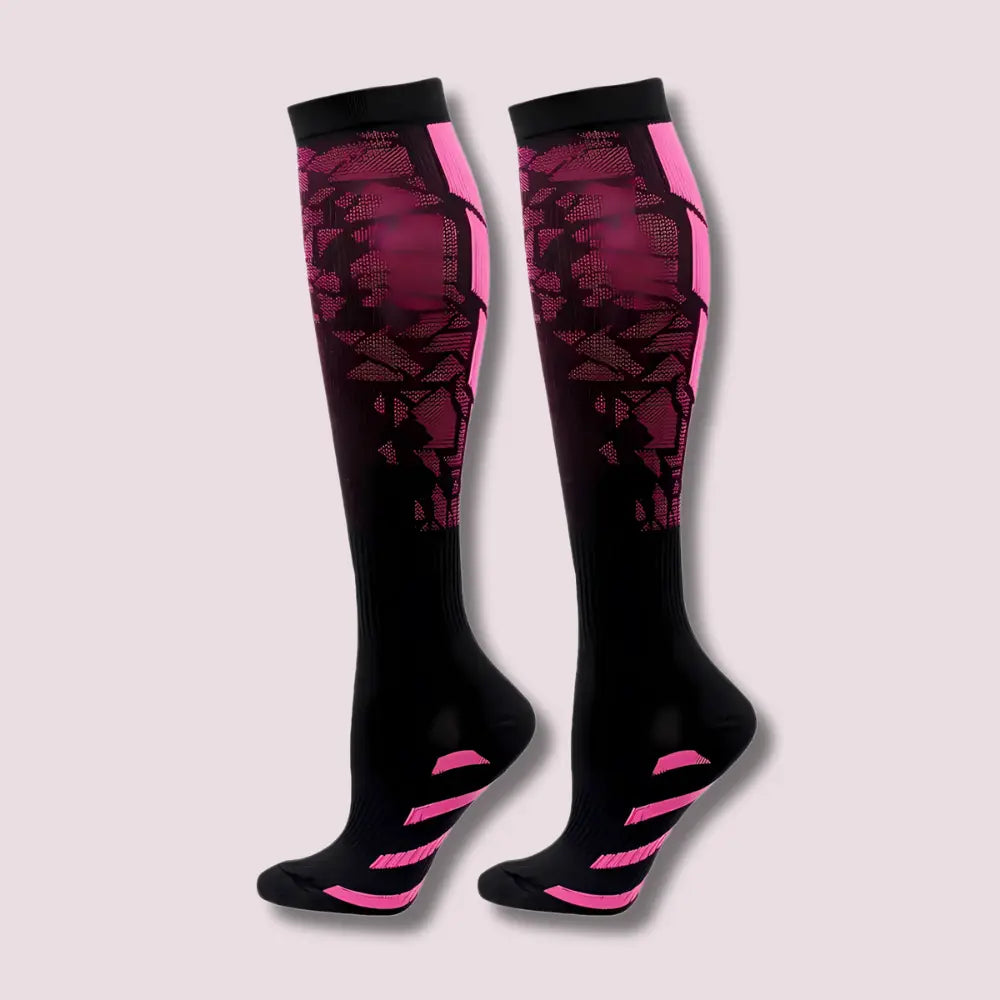 Coolsa – Chaussettes hautes de compression et soutien pour travailleurs actifs