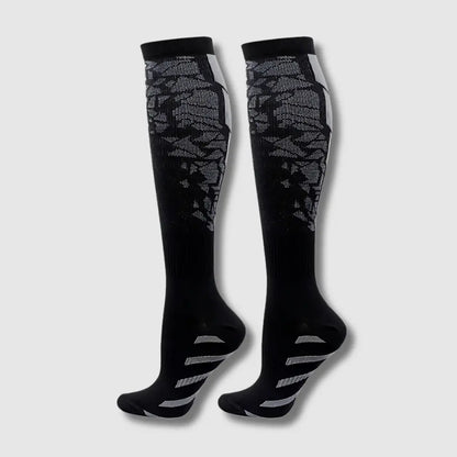 Coolsa – Chaussettes hautes de compression et soutien pour travailleurs actifs