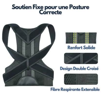 ErgoPosture: Correcteur de Posture Dorsale & Support Confortable TravailZen  