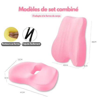 Ferns | Coussin Dossier et Siège Orthopédique TravailZen  