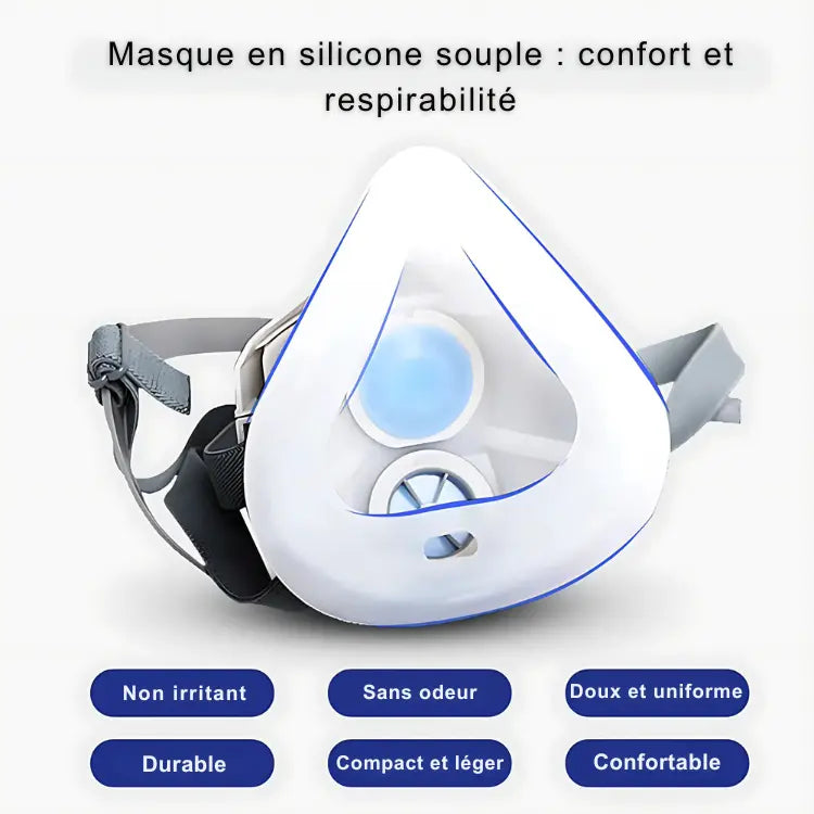 Masque de protection respiratoire ergonomique PM2.5 TravailZen  