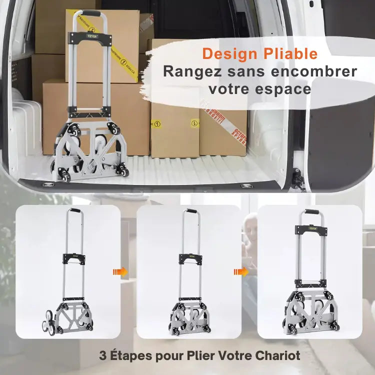 VEVOR Chariots de Manutention pour Escaliers TravailZen  