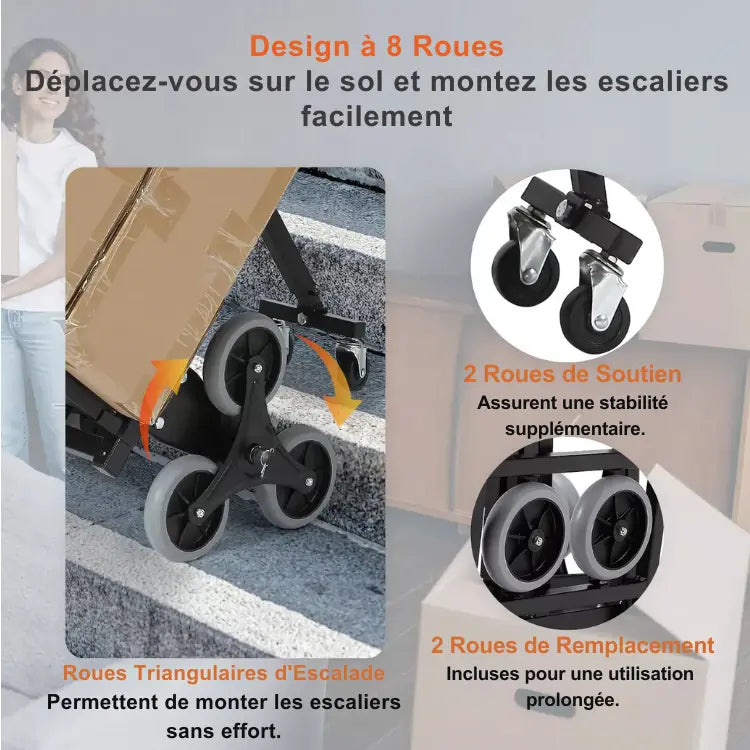 VEVOR Chariots de Manutention pour Escaliers TravailZen  