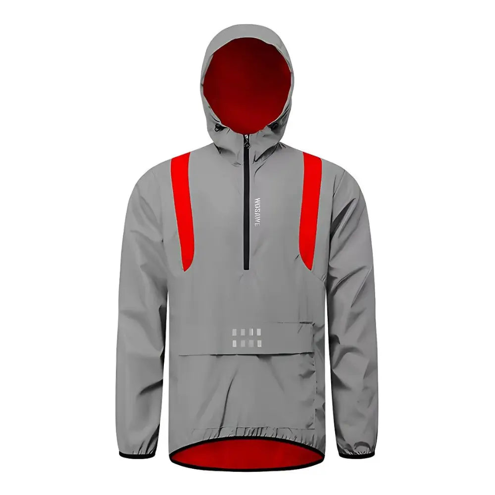 Veste Haute Visibilité au Travail Légère WOSAWEL Rouge avec capuche avec confort confortable curit haute mouvement pour protection respirant tailles travail veste visibilit vous wosawel