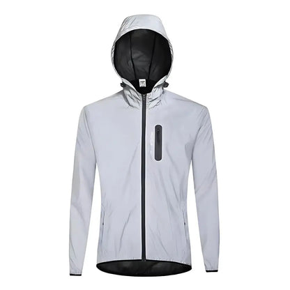 Veste Haute Visibilité au Travail Légère WOSAWEL Blanche avec capuche avec confort confortable curit haute mouvement pour protection respirant tailles travail veste visibilit vous wosawel